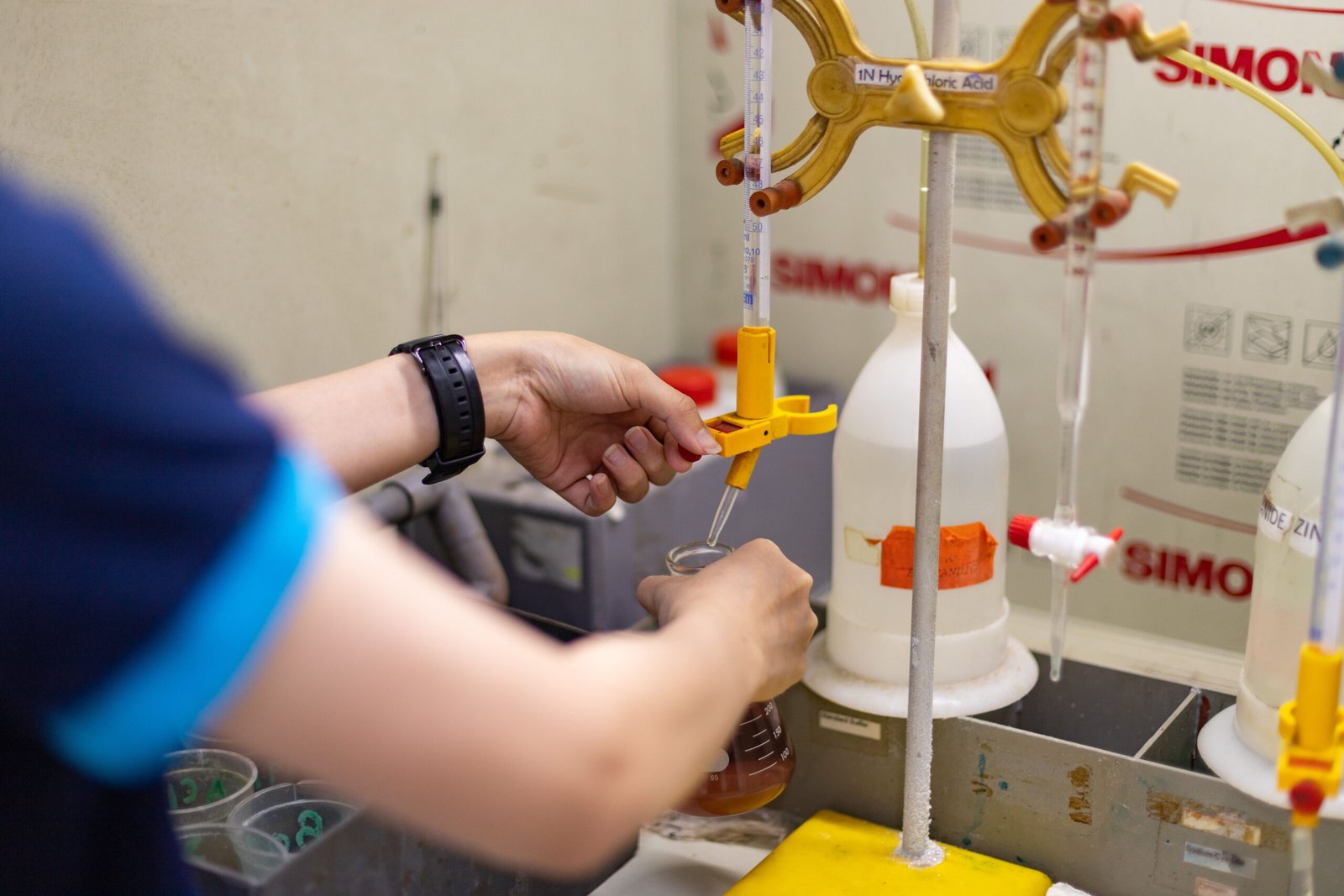 titration metal surface protection